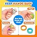 Fidget Toys Sensory Rings for Kids: 24 Pack Goodie Bags Stuffers for Kids - Quiet Stress Toys for Autism Calming - Fun Fidgets for Classroom Prizes Stocking Stuffers