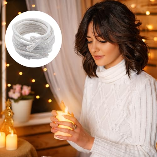 Pack de 2 mechas de algodón 1m 4mm para velas miniatura 7