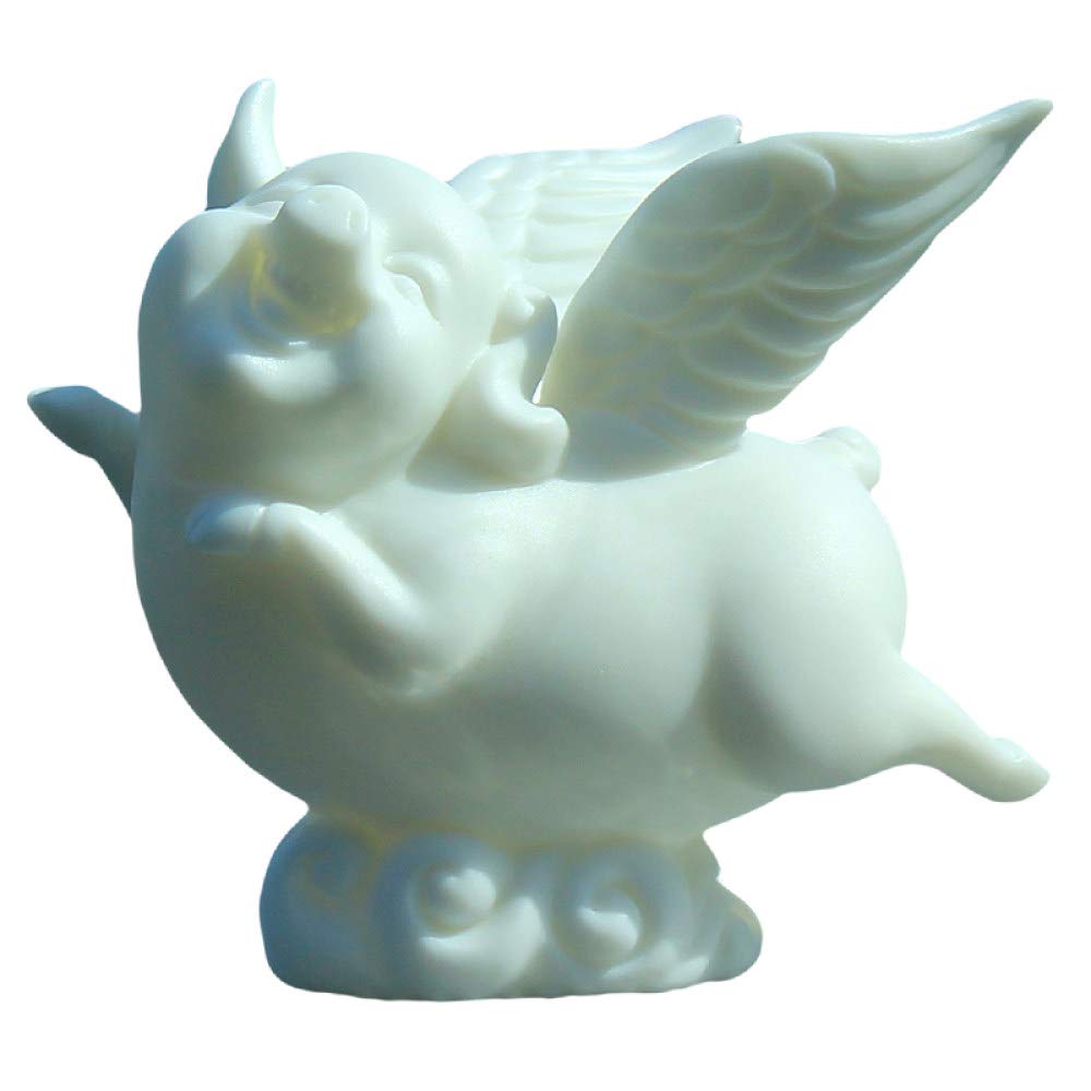 Mignon ange cochon en céramique cadeau couple et famille