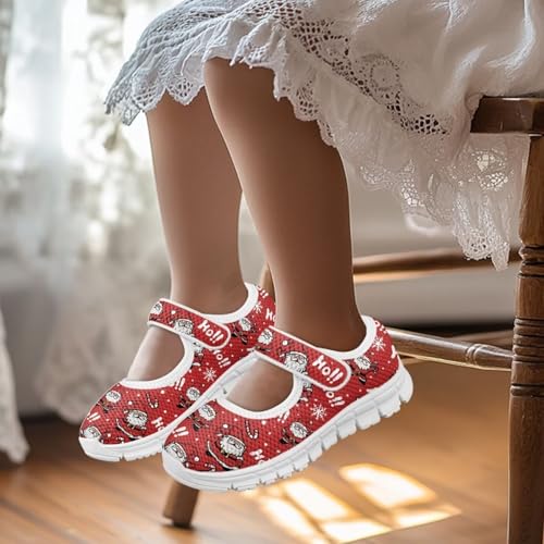 Coloranimal Girls Mary Jane Shoes Uniform Shoes Girls' Flats Casual Ballet Dance Shoes Christmas Theme Lightweight Dance Shoes2