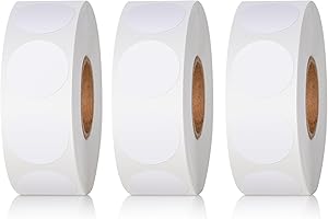 White Dot Sticker for Label