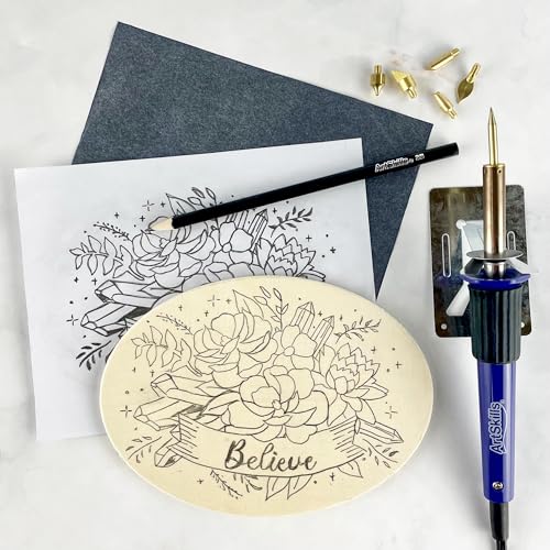 ArtSkills Wood Burning Tool Kit – 55 Piece Complete Woodburning Arts and Crafts Kit for Kids & Adults Cool Gifts for Teen Boys & Girls Fun Crafts DIY Projects