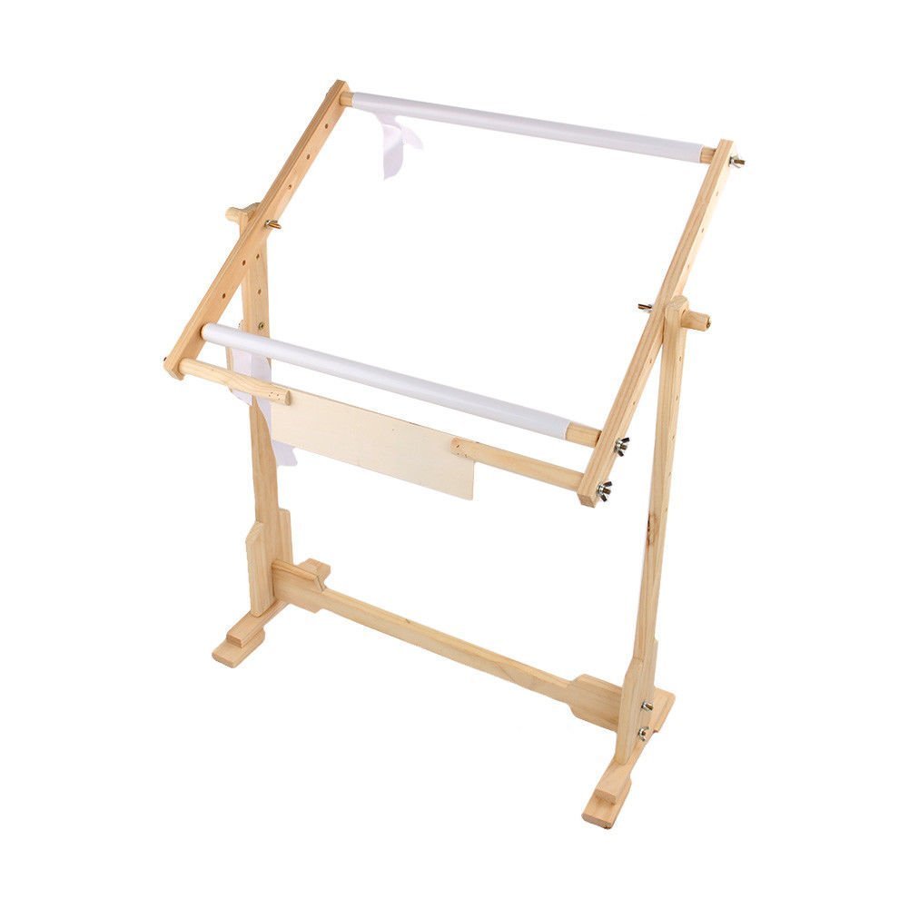 GOTOTOP Telaio da Pavimento,Telaio da Pavimento per Ricamo, Quilting, Punto Croce, Ricamo, Pittura su Seta,50cm/80cm/100cm (50cm)
