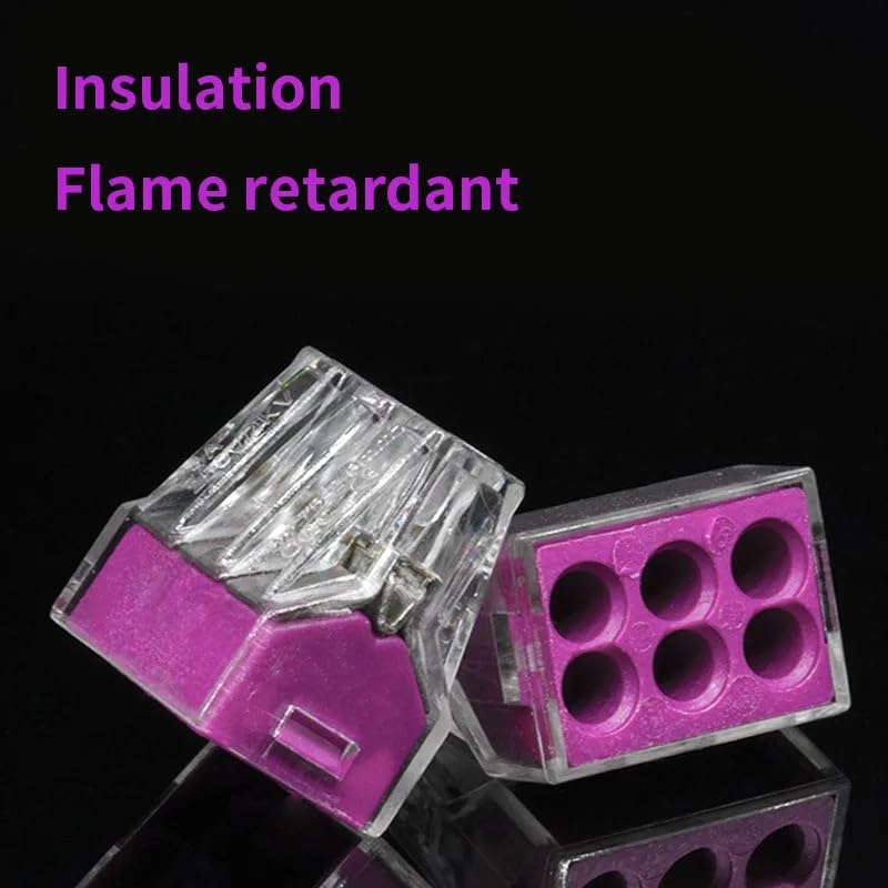 30/50/100PCS Wire Connector Compact Wire Wiring Connector PPCT-102/103D/104 Conductor Controller Terminal Block(PCT-102,100Pcs)