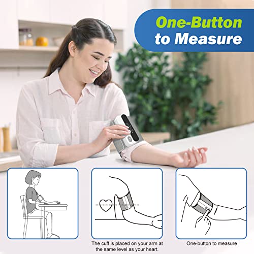 Portable Arm Blood Pressure Monitor, Elera Home Use Digital Wireless Blood Pressure Machine For Measuring Bp & Heart Rate With All In One Design, Rechargeable & Compact, Design For Travel & Home #TOP3