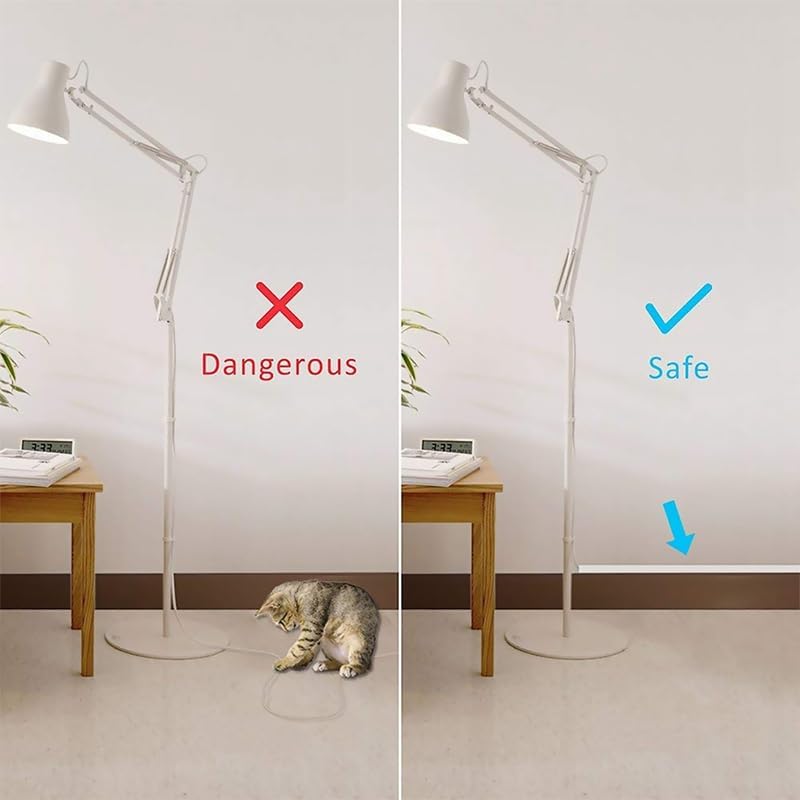 10Pcs PVC Cord Duct Cable Cover Raceway Wall Cable Management Electric Cache Cable Channel Wire Cover Waterproof - (Color: Red)