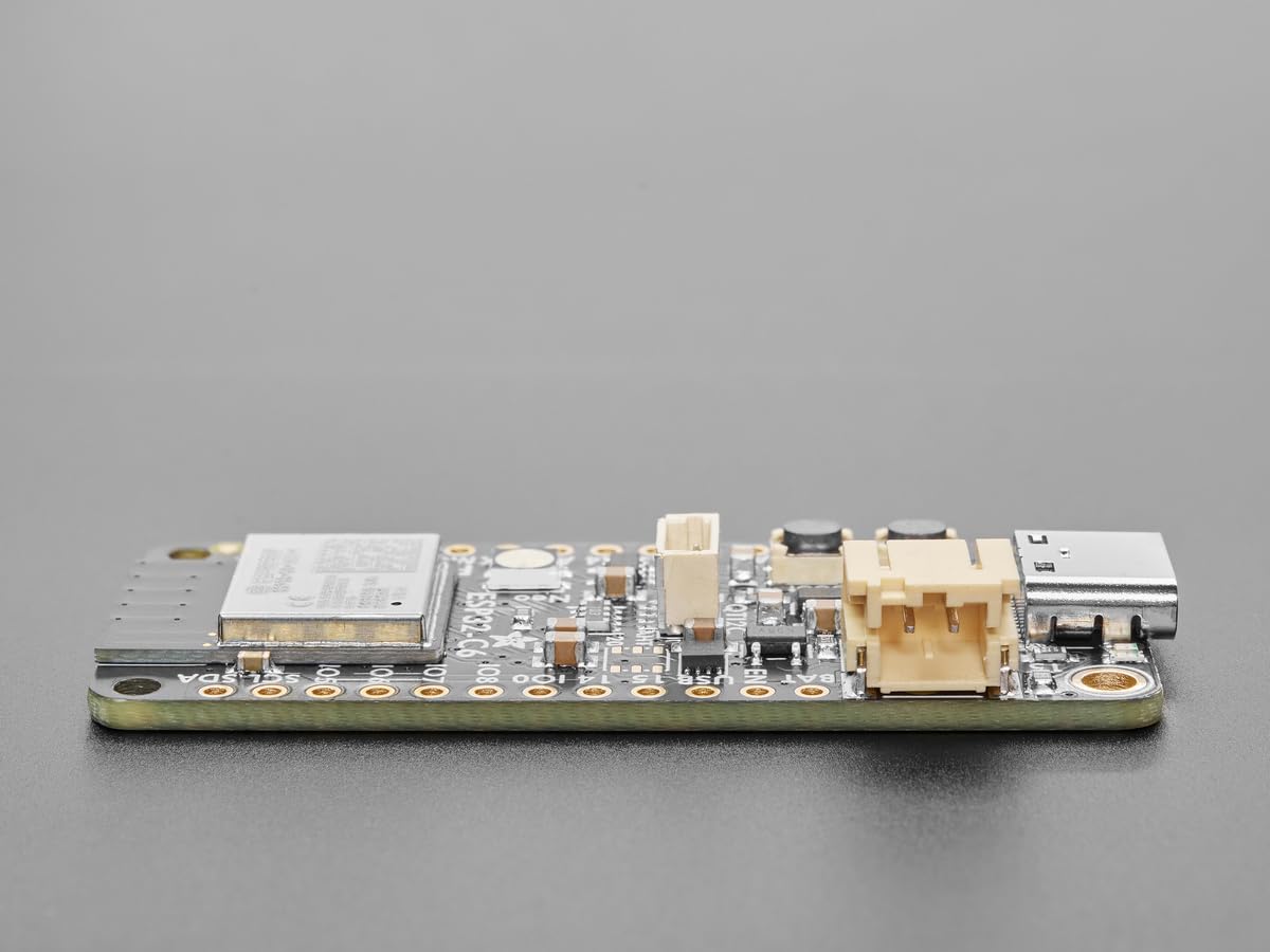 Adafruit ESP32-C6 Feather, WiFi, BLE, Zigbee, Matter, Stemma QT, 5933