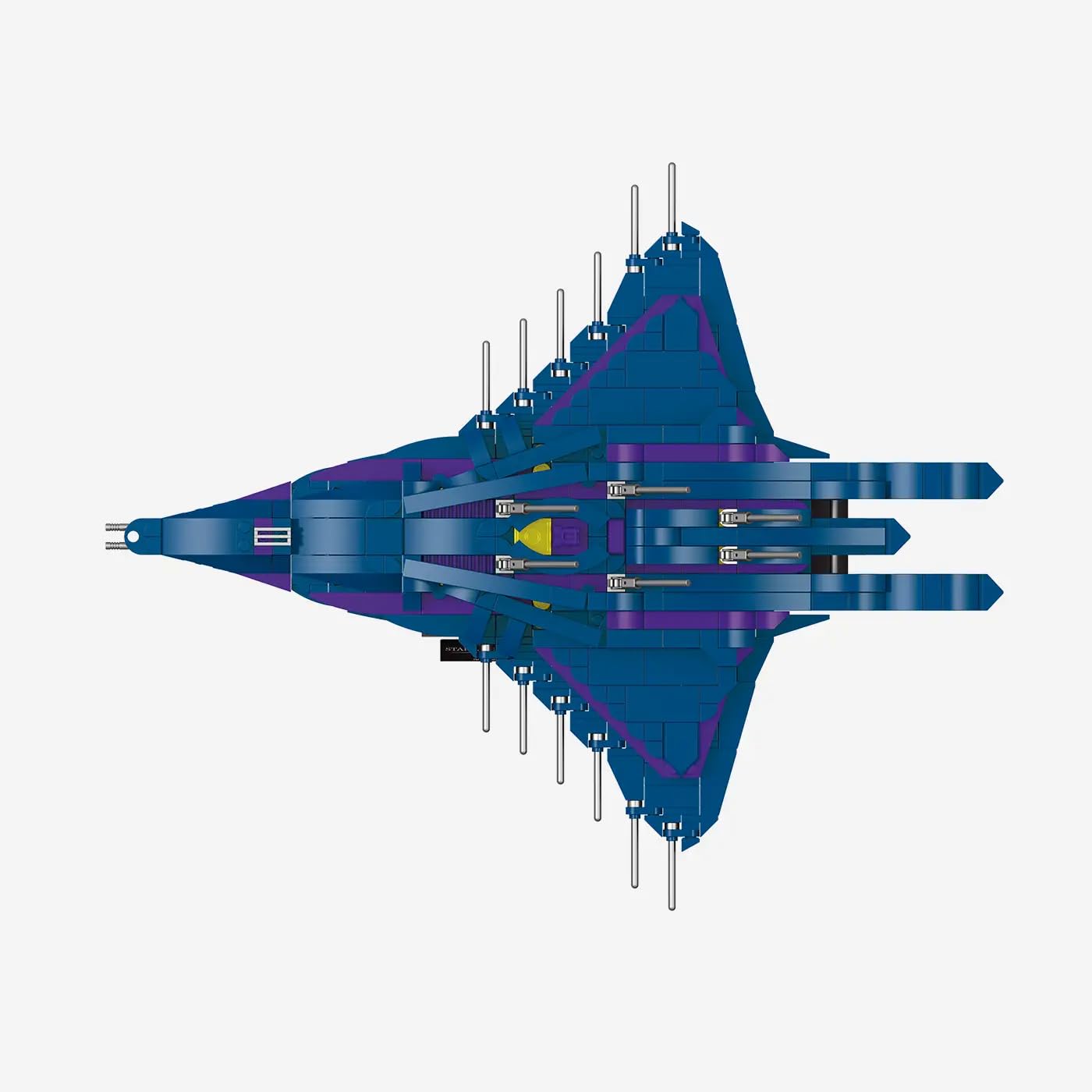 BlueBrixx Stargate Wraith Cruiser, 1037 klocki zaciskowe, model