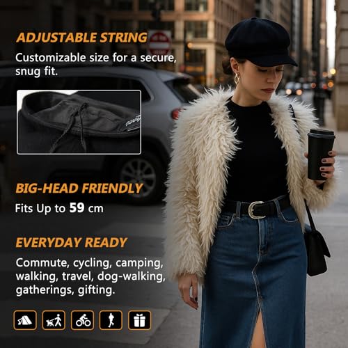 Comhats Wool Fashion Newsboy Hats for Women Winter Warm Pageboy Cabbie Cap Beret3