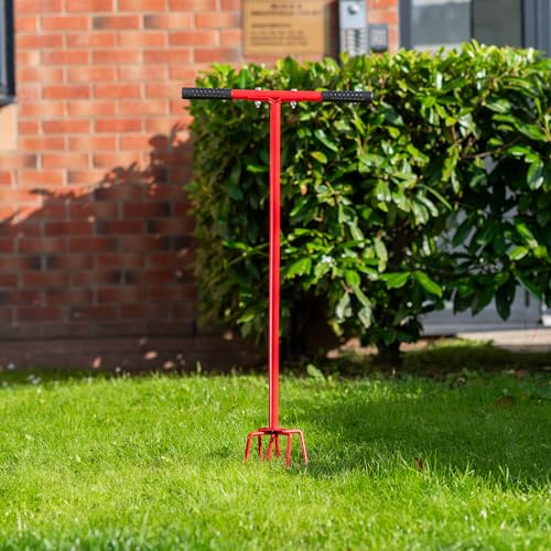 Hardys Carbon Steel Garden Hand Tiller & Cultivator, 32"
