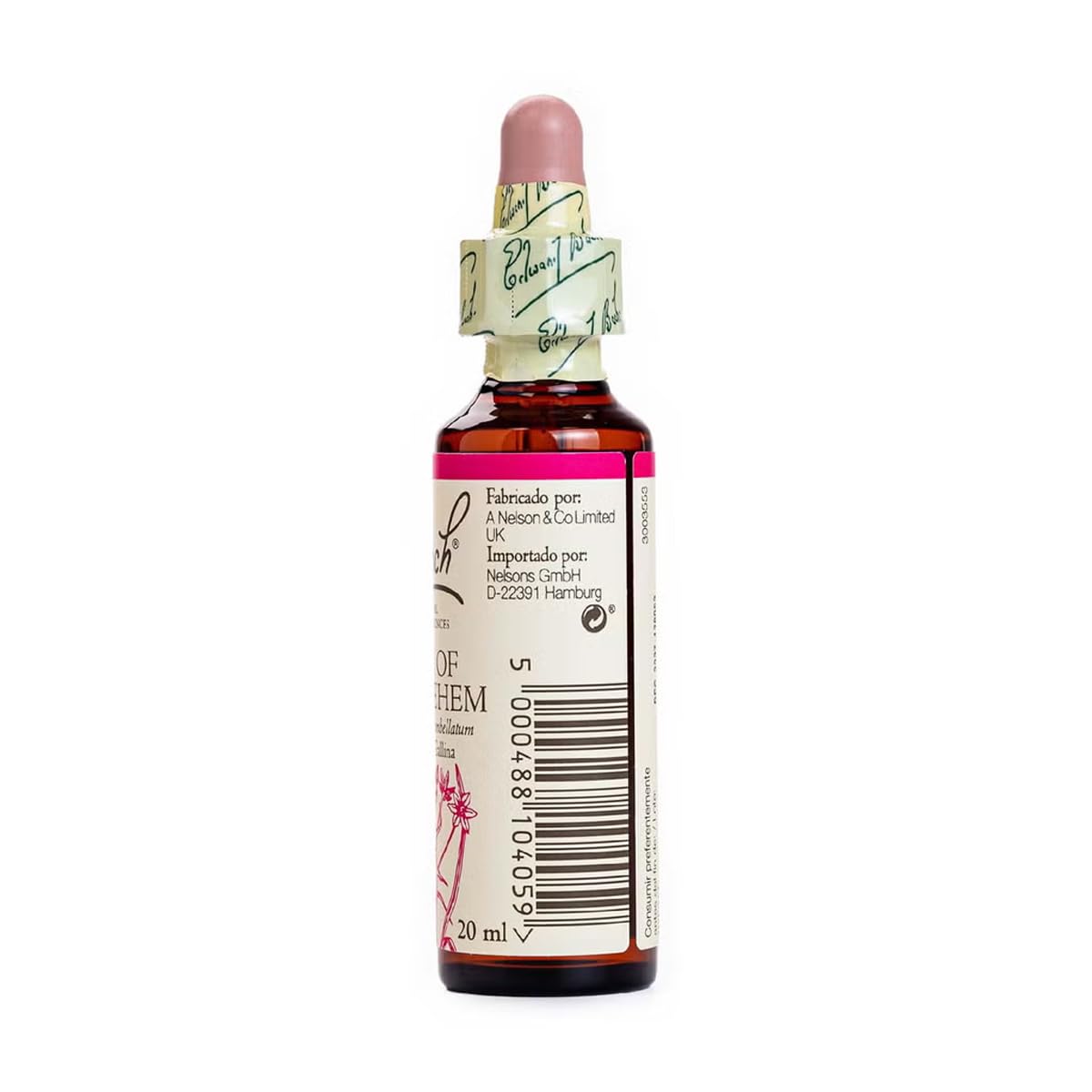 Bach - Flor de Bach Bethlehem, Complemento Alimenticio, con Extracto de Flores de Leche de Gallina, Uva de Alc 27% Vol, Ayuda a Gestionar las Emociones Cuando Se Quiere Tener Consuelo - 20 ml
