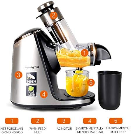 JWD HOME El Exprimidor Lento, El Extractor De Jugos Y El Centro De  NutricióN Crean Fruta Vegetal Y Jugo De Pasto De Trigo Motor Silencioso  MasticacióN Lenta ExtraccióN En Dos Etapas, 200
