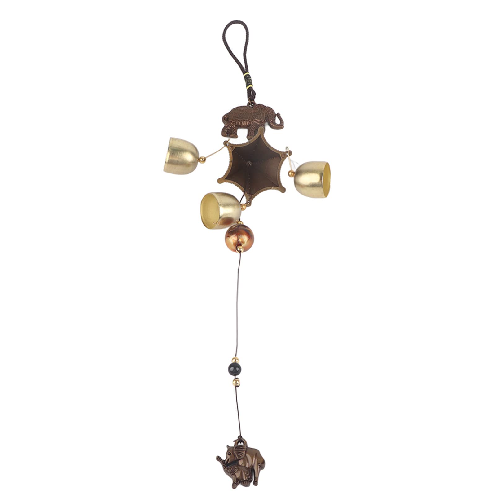Generic Campana de Viento de Metal con Forma de Elefante, Decoración de Campanas de Iglesia para Ventana o Puerta del Hogar, Lindas Campanillas para un Ambiente Feliz, Decoración de Jardín y Patio
