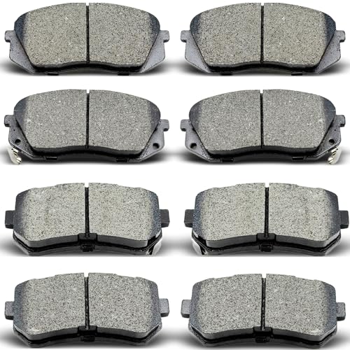 DYZJKWJW D1826 D1829 Front Rear Ceramic Brake Pads Set Fit For 2016 Hyundai Sonata, For 2016-2020 Kia Optima