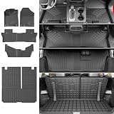 powoq Floor Mats Compatible with 2016-2022 Honda Pilot Cargo Mat Cargo Liner Trunk...