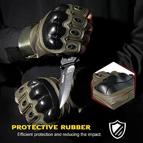 Image of WTACTFUL Tactical Fingerless Gloves Men Women, Breathable Anti-Slip