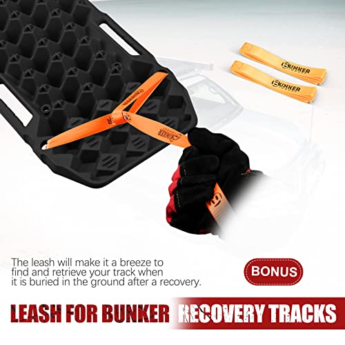 Bunker Indust Off-Road Traction Boards, Pair Recovery Tracks Traction Mat For 4Wd Jeep Mud, Sand, Snow Traction Pads-Black Emergency Tire Traction Device #TOP7