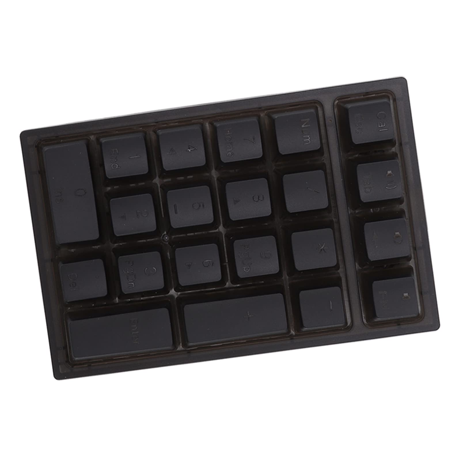 Pavé Numérique Mécanique rétroéclairé RVB à 21 Touches pour Ordinateur Portable, Clavier Numérique Ergonomique à Réponse Rapide pour les Opérations Bancaires, ABSChamp D'application : (BLACK)