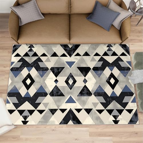 DUPIELU Native Americans Rugs for Bedroom - 4x6 Rug,Aztec Area