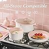 CAROTE Ceramic Cookware Set Nonstick, 15pcs Pots and Pans Set Non stick, Non Toxic Cookware,Dishwasher,RV/Camping Cookware Set, Pan and Pot with Kitchen Utensils, Pink #4