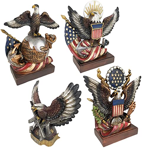 Estatua Águila Calva Americana 9.5 in para Oficina miniatura 7