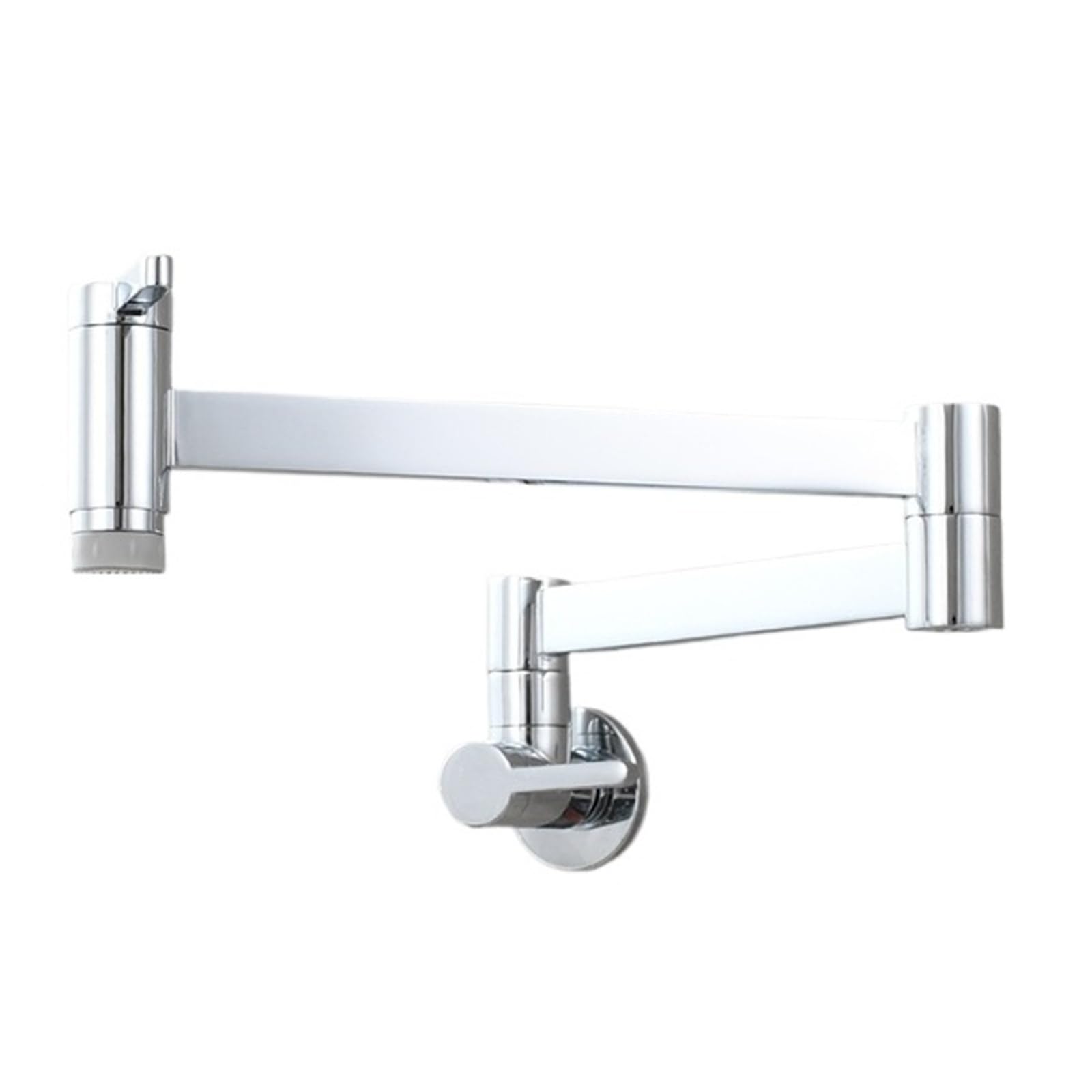 ZQFHSX Brass Kitchen Faucet Pot Filler 360 Rotatable Folding Lengthened with Double Joint Swing Arms Cold Only for Most Scenarios(C)