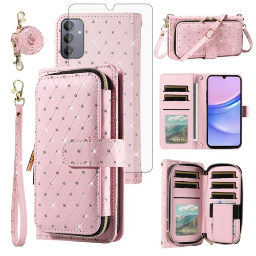 Coque Samsung Galaxy A15 5G Asuwish rose anti-rayures pour eviter la casse