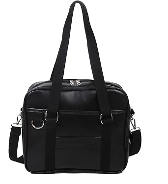 Maytopia BB01 School Bag, Boston Bag, Student Bag, School Bag, School Ban, Synthetic Leather School Bag, PU Leather, Lightweight, Girls, High School Students, Commuting to School Students, Unisex