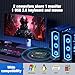 USB3.0 KVM Switch 2 Port HDMI, 4K@60Hz KVM Switch 1 Monitors 2 Computers with 3 USB3.0 Ports, HDMI KVM Switches for 2 PCs Share 1 Monitors and USB Devices, Support Button Switch, EDID