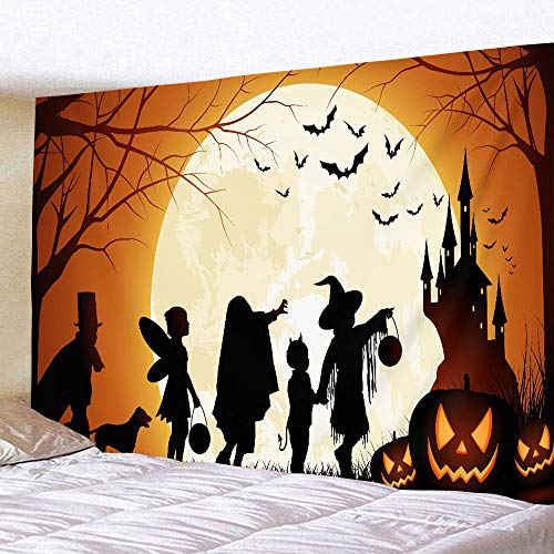 クリスマス飾り タペストリー (ハロウィン幽霊, 100*150)