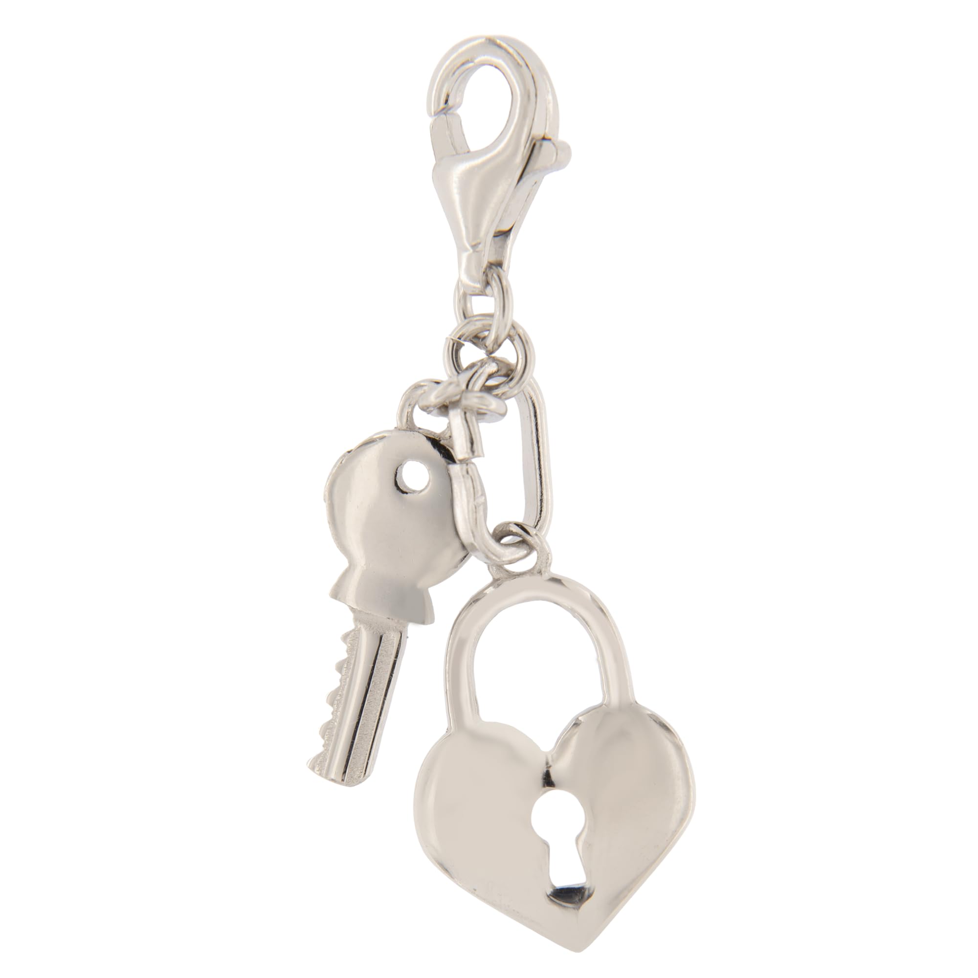 Colgante con llave y candado de plata 925 para tu día a día 4