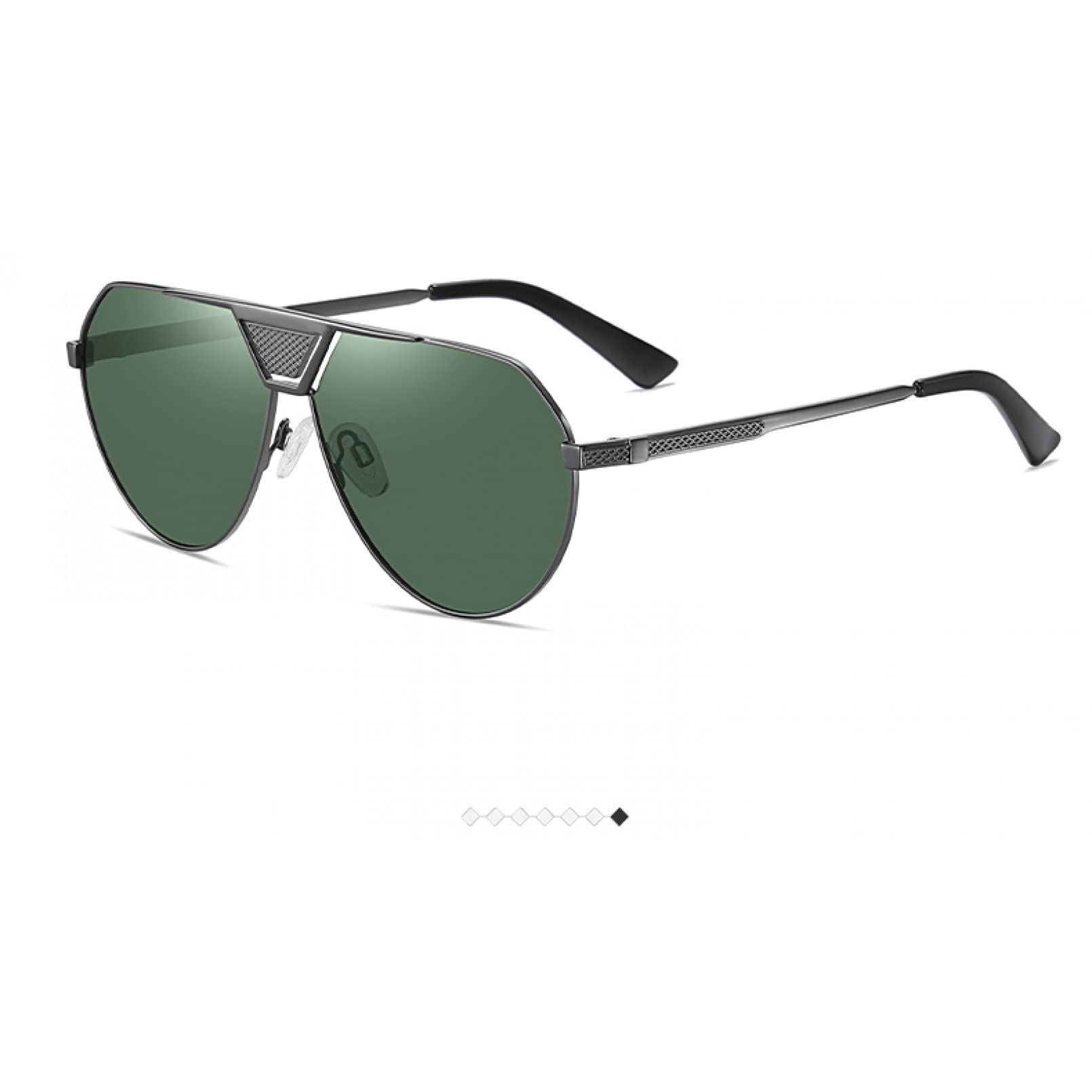 gafas de sol de metal marco grande polarizadas gafas de sol hombres señoras gafas de sol universales
