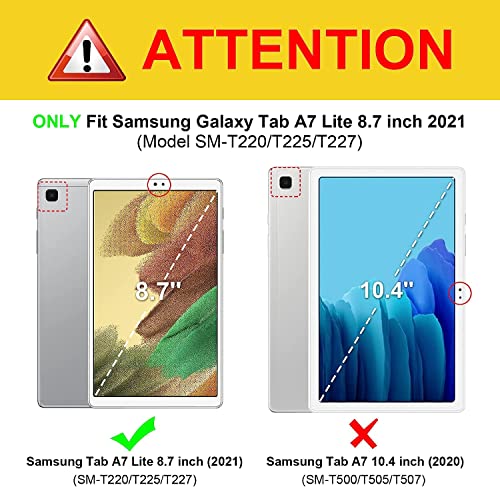 Housse antichoc Samsung Galaxy Tab A7 Lite protégeant des rayures avec support multi-angle - 2