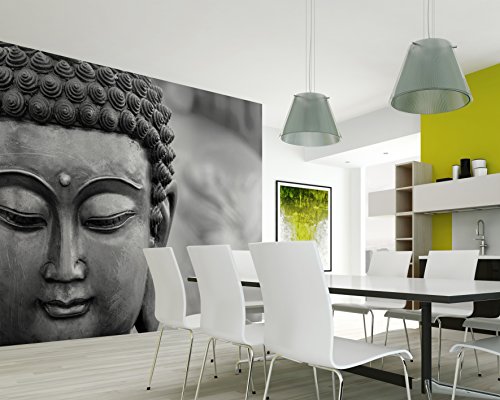 Wall Rogues WR50557 3 x 2.4 m "Buddha" Mural Wallpaper - Grey, 3m x 2.4m - Image 3