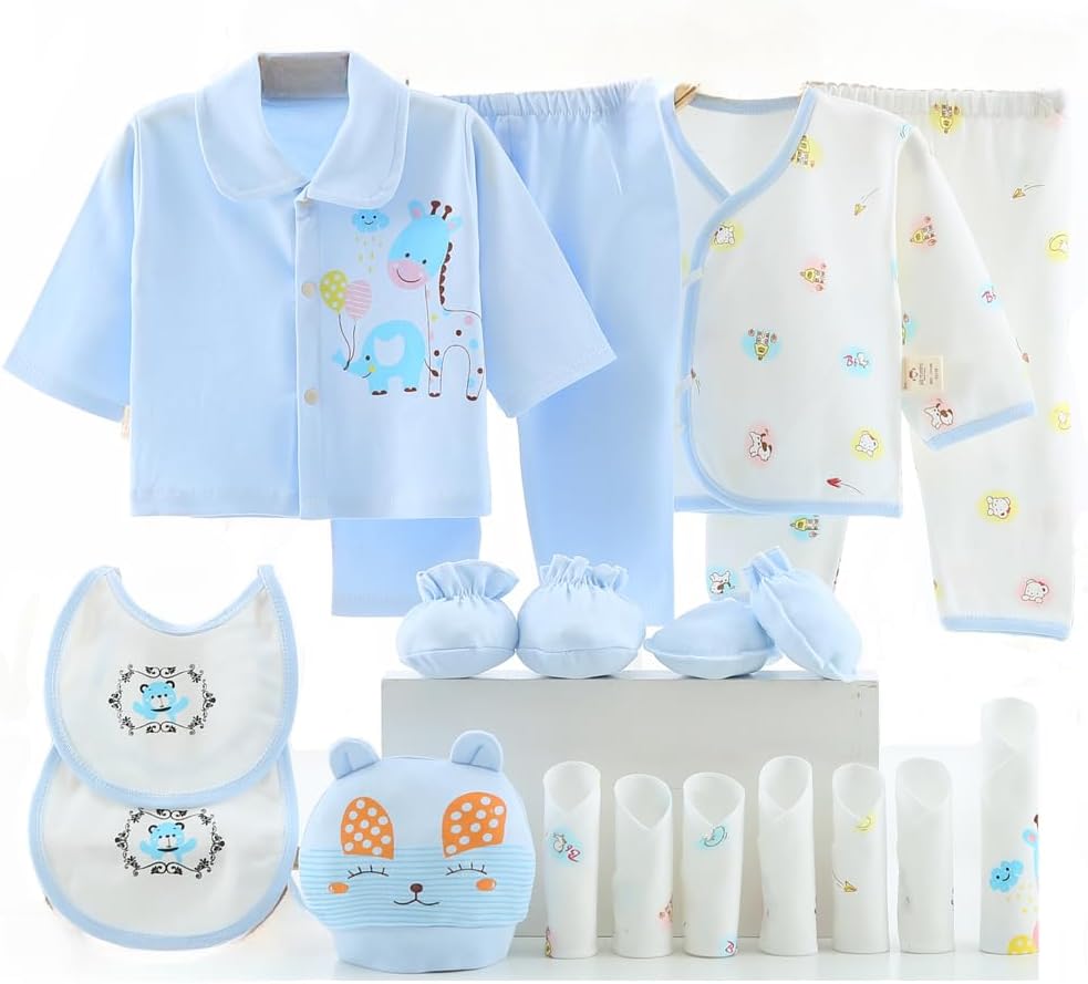 18PCS Newborn Girl Clothes Preemie Baby Outfit 0 3 Months Pants Layette New Born Boy Clothing Set