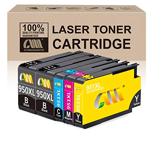 CMCMCM Cartouche d'encre de Rechange Compatible pour HP 950 XL 951 XL 950XL 951XL Work for HP Officejet Pro 8600 8610 8620 8630 8640 8100 8625 8615 8660 251dw 276dw
