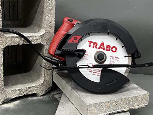 Trabo 4 Inch Masonry Segmented Rim Diamond Bond Blade For Cutting Cement, Pavers, Concrete With Rebar, Natural Stone And More, With 7/8" Arbor With 5/8" Reducer Ring #TOP2