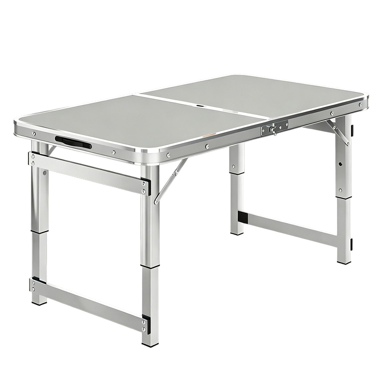 Tavolo Pieghevole da Campeggio/Emergenza da 70-180 cm, Tavolo da Barbecue per Esterni con Piano in HDPE Resistente, Tavolo Rettangolare per la Preparazione dei pasti, Tavolo da Lavoro multiu
