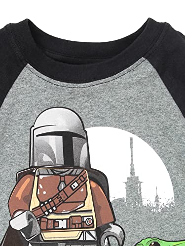 Lego Star Wars The Mandalorian Boys Long Sleeve T-Shirt Tee (10-12, Gray) #TOP3