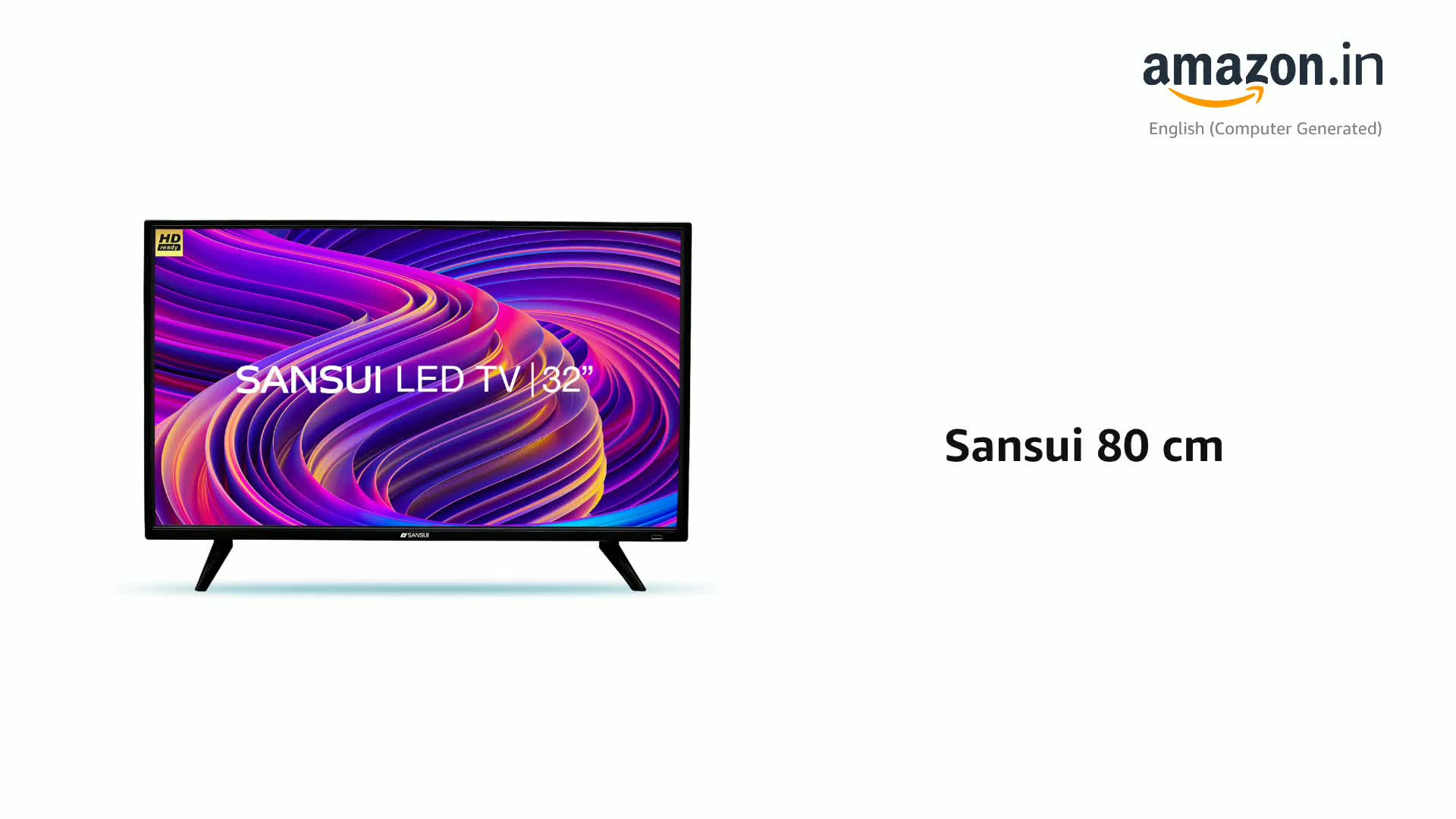 Sansui 80 cm (32 Inches) HD Ready LED TV JSY32NSHD (Black