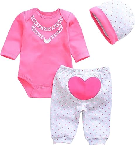 Muñecas de bebé Reborn Ropa roja Ropa de bebé recién nacido Ropa para muñecas de 20-22 pulgadas