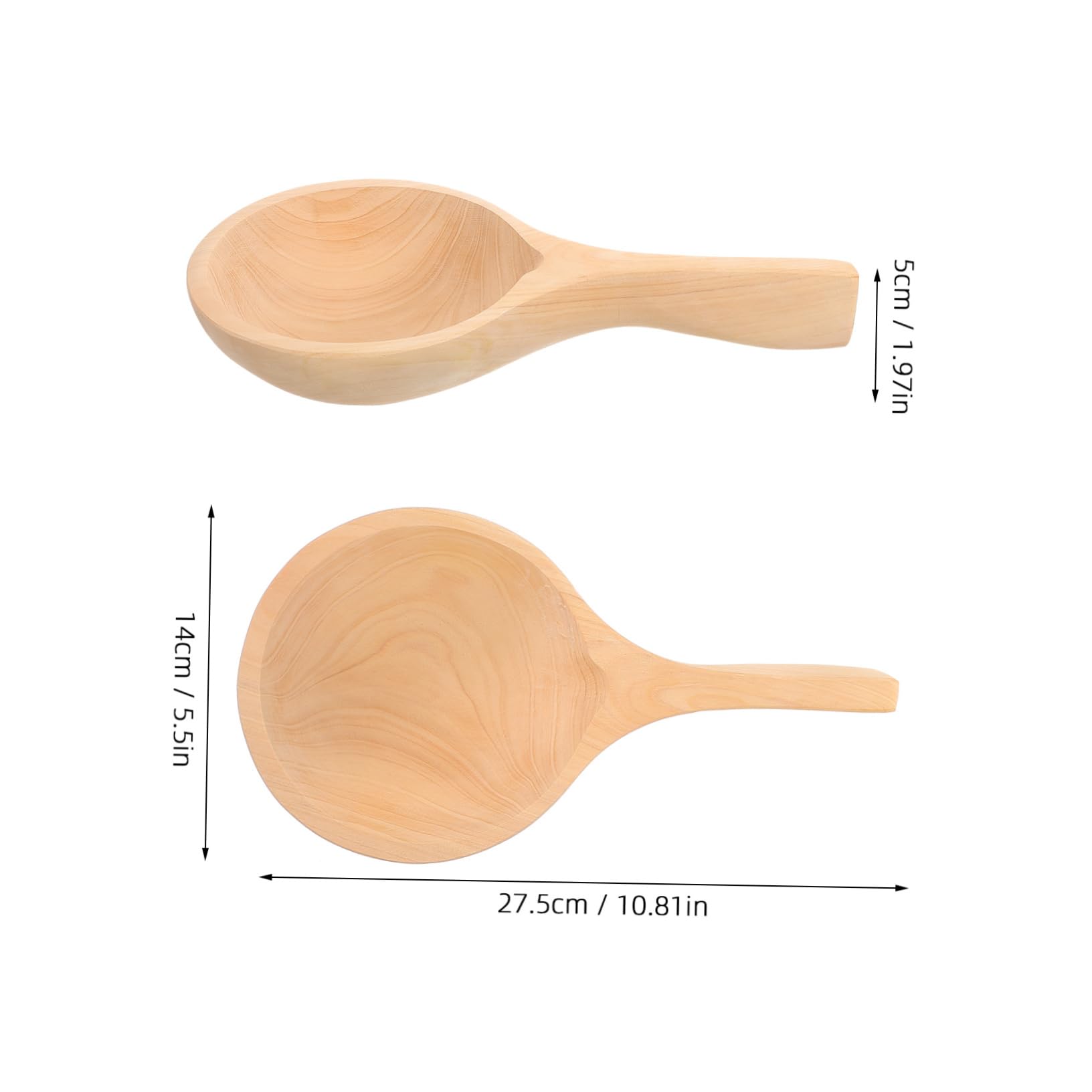 PRETYZOOM 3piezas Cucharón De Madera De Ciprés Para Cocina Utensilio Multifuncional De Madera Para y Arroz Herramienta Práctica y Ergonómica Mediano Cocina y Jardín
