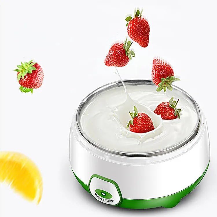 HHBR Electric Yogurt Maker,1L Automatic Yogurt Maker Machine in Home Kitchen, Stainless Steel Yogurt Maker with Temperature Control, Homemade Fresh Yogurt - Dahi Maker with Auto Switch-Off-image-33