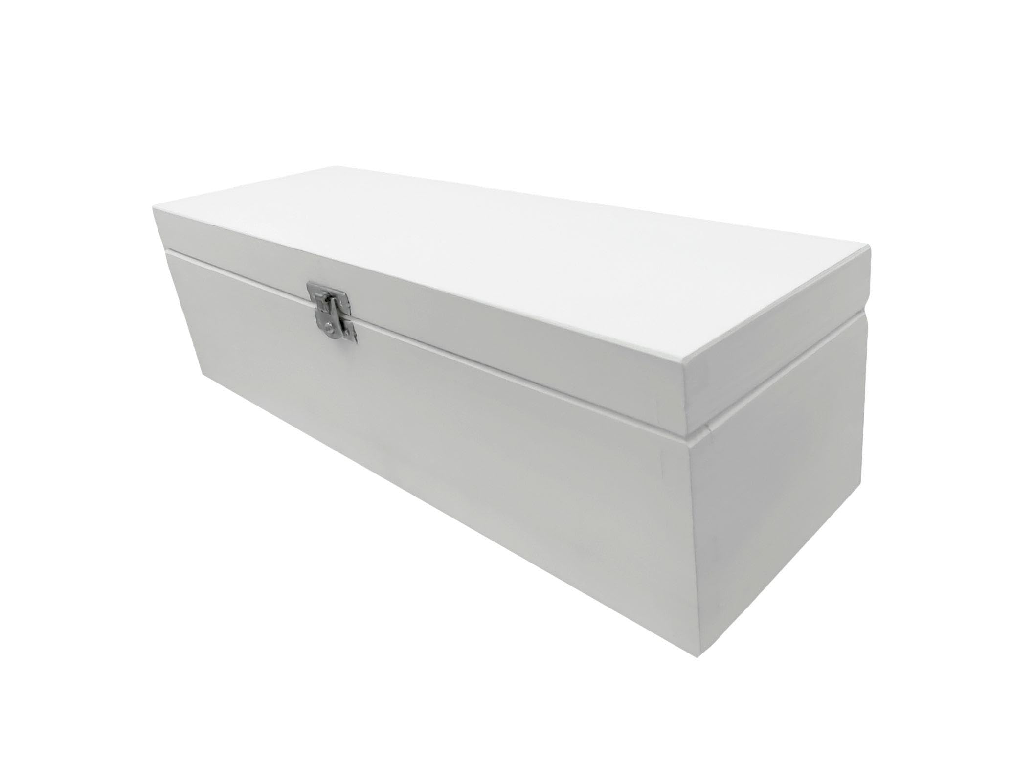 Wooden World – Wine storage box wine accessories, wooden casket gift – White