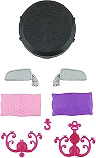 Barbie Replacement Parts Camping Van - CJT42 RV Pop Up Camper Vehicle Playset ~ Replacement Pretend Chandelier, Fire Pit, Mirrors and Pillows