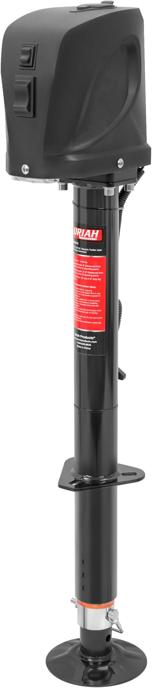 12V DC Electric Trailer Jack (5,000lb. Lift Capacity)