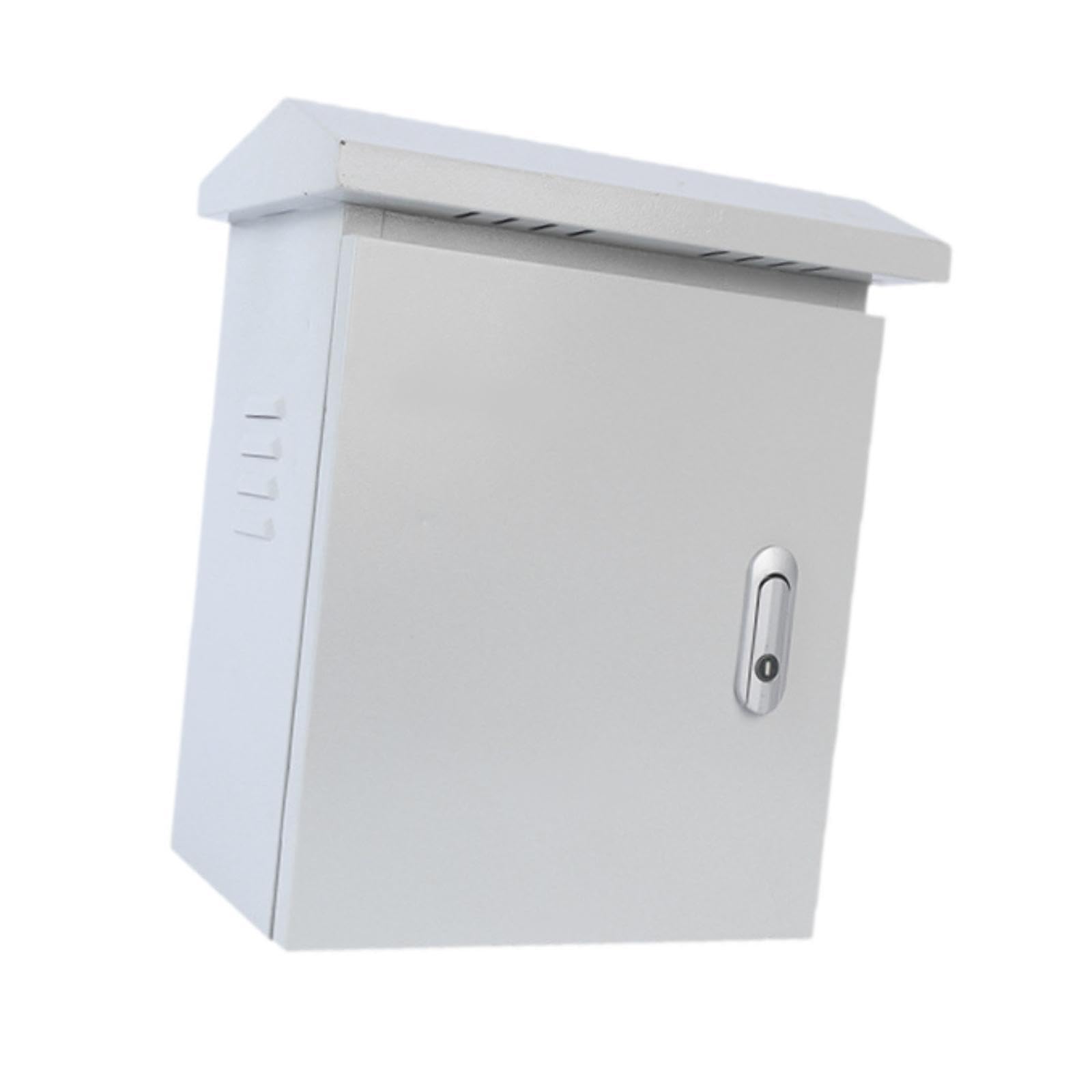 Scatola di Derivazione Impermeabile per Esterno con Serratura E Pannello Distribuzione in Foro Ventilazione Antipolvere Adatta per Progetto, 30x25x16 Cm