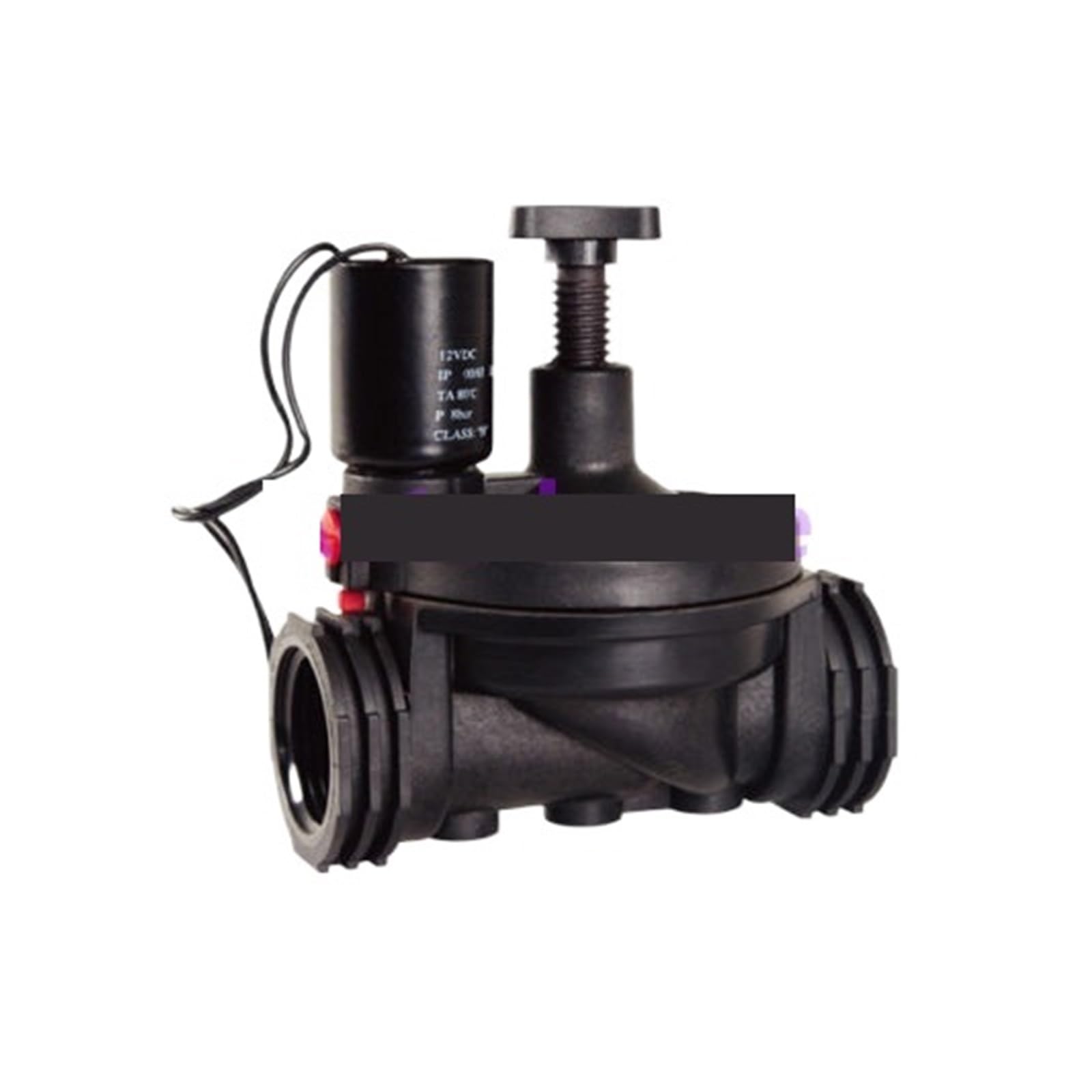 Válvula de riego GZCS-08P de plástico de 2 vías: regulador de flujo de 1"