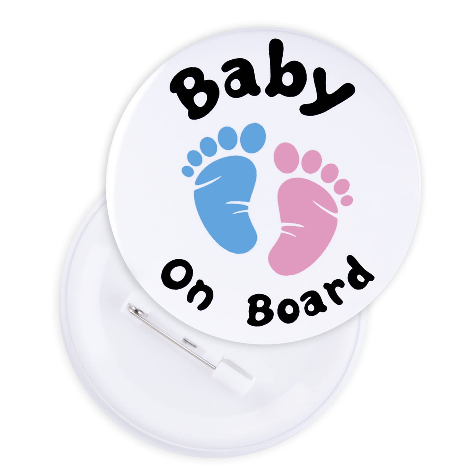 Baby On Board Pin Badge for Girl - Mum To Be Pregnancy Badge - Baby Shower Accessories
