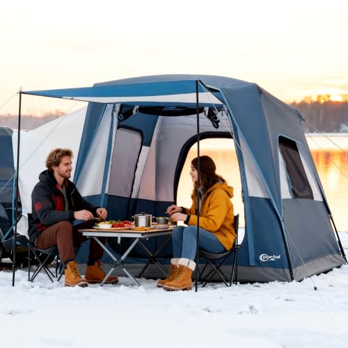 Portal 5 Man Car Tent SUV Tent 4-5 Persons Family Camping Tent for Vehicle with Porch Extension Tailgate Awning 3000mm Water-resistant Windproof - Image 4